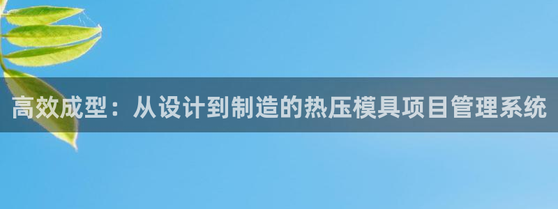emc32软件：高效成型：从设计到制造的热压模具项目管理
