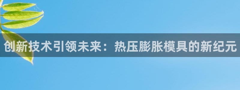 杭州易倍达：创新技术引领未来：热压膨胀模具的新纪元